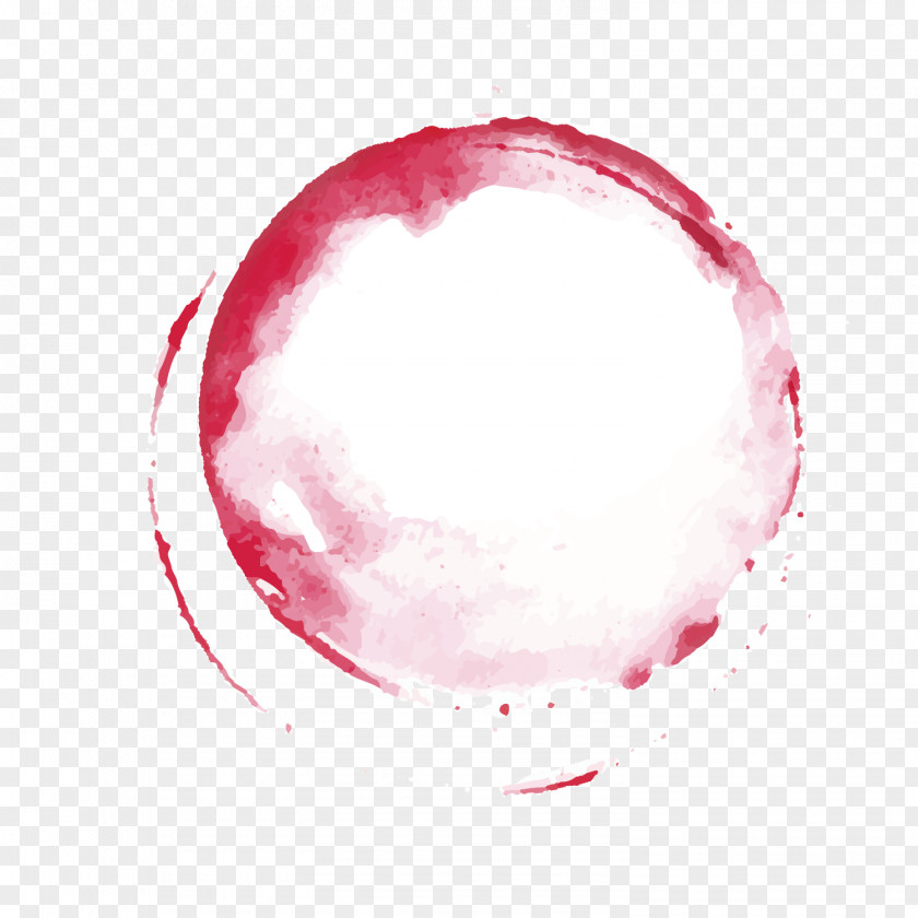 Hand Painted Red Circle PNG