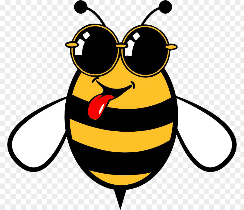 T-shirt Honey Bee Sunglasses Top PNG