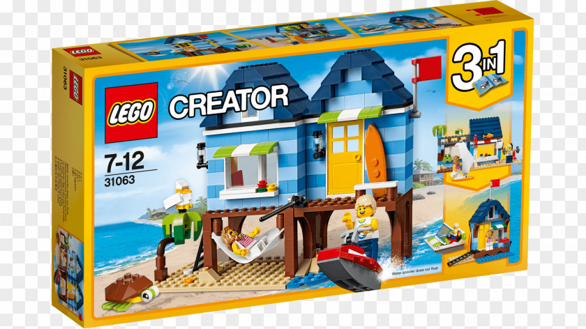 Toy LEGO 31063 Creator Beachside Vacation Lego Retail PNG