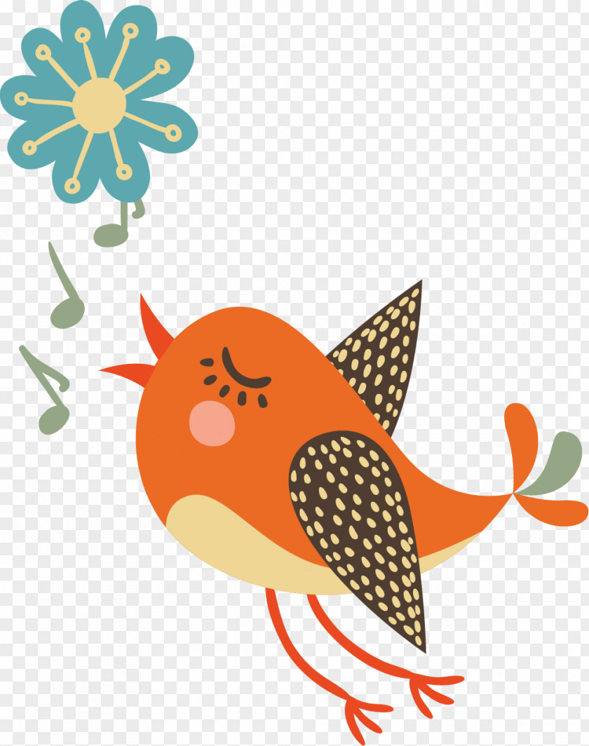 Cartoon Birds Singing Patterns Bird Drawing Clip Art PNG
