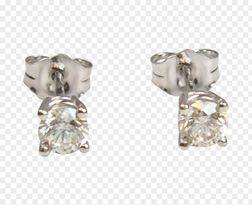 Diamond Stud Earring Silver Body Jewellery Jewelry Design PNG