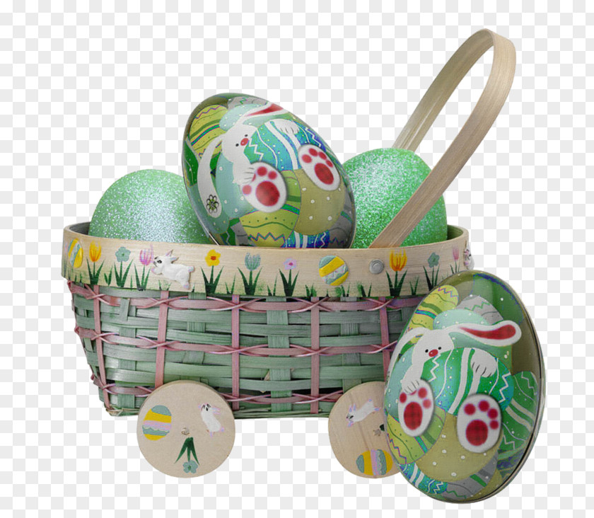 Easter Bunny Basket PNG