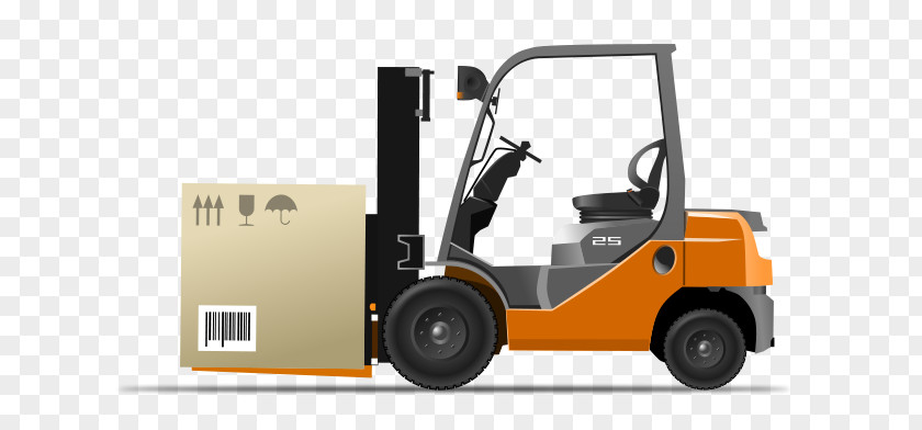 Forklift Truck Operator Heavy Machinery Cargo Clip Art PNG