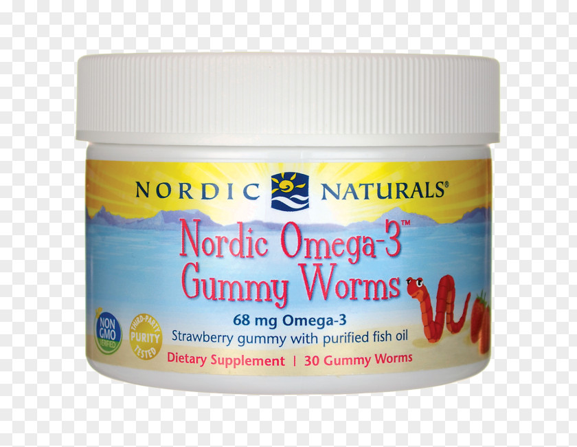 Gummy Worms Omega-3 Fatty Acids Gummi Candy Fish Oil Eicosapentaenoic Acid Health PNG