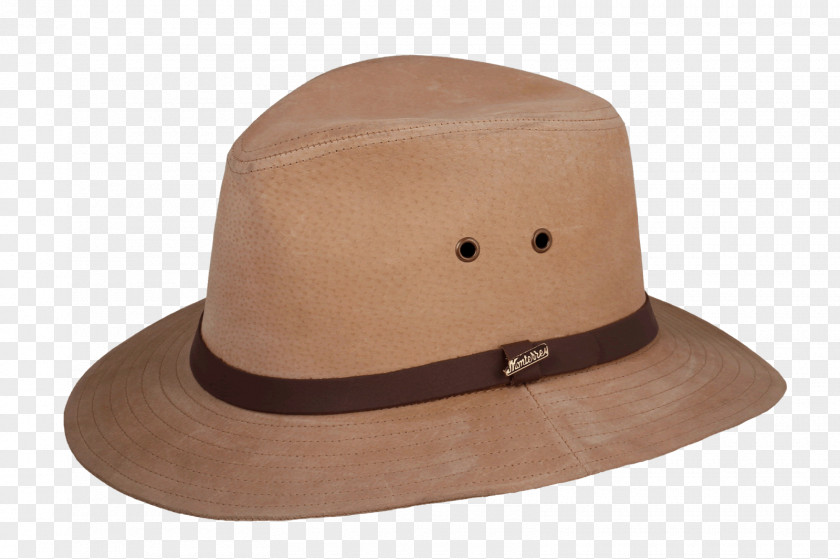 Hat Fedora Leather Microfiber Wool PNG