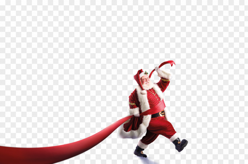 Santa Claus Takes The Bell Performing Arts Figurine Character PNG