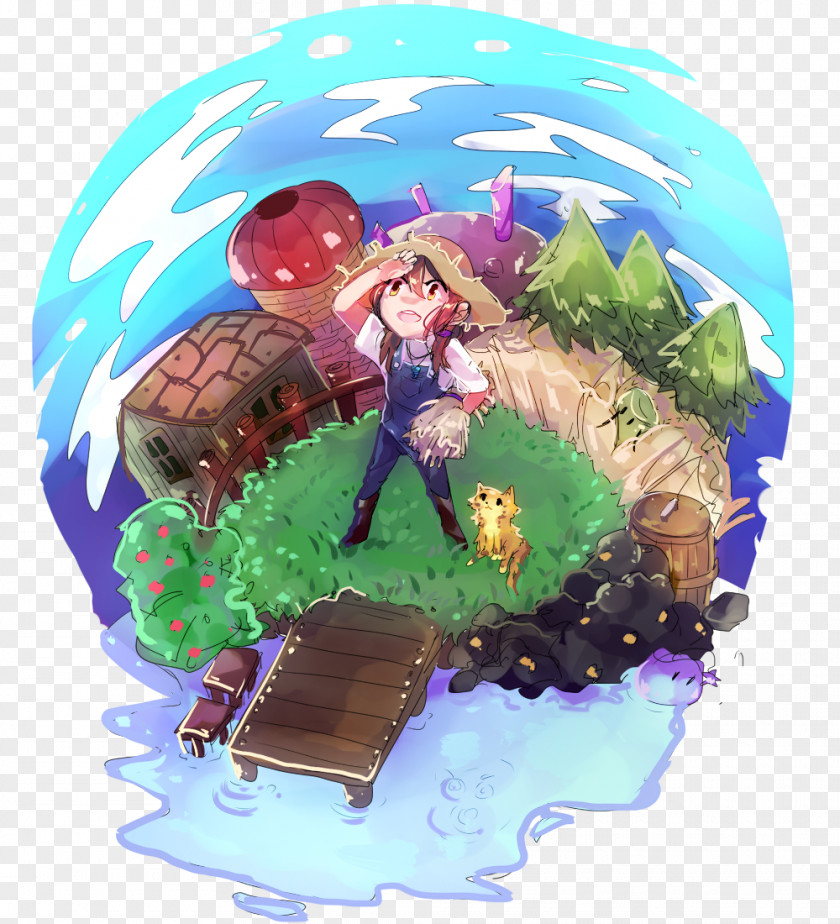 Scribbles Stardew Valley Fan Art Video Game PNG