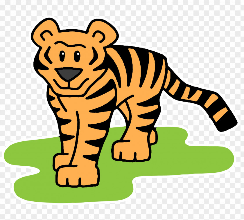 Tiger Cartoon Bengal Cat Clip Art PNG