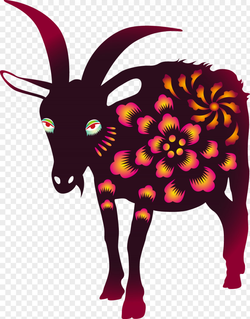 A Goat Diagram Drawing PNG