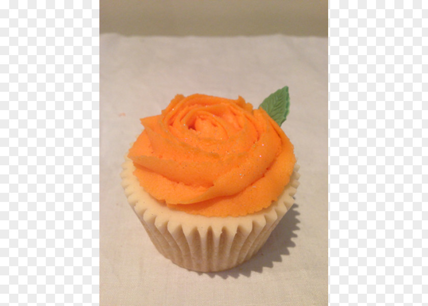 Orange Rose Cupcake Buttercream SprinkledMagic Muffin Ingredient PNG