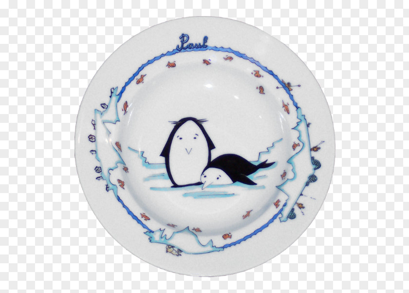 Penguin Cobalt Blue Porcelain PNG