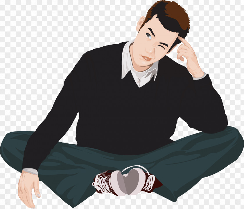 Thinking Man Clip Art PNG