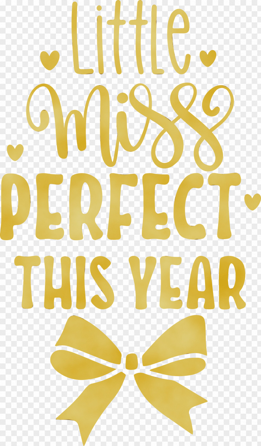 Calligraphy Font Yellow Line Meter PNG