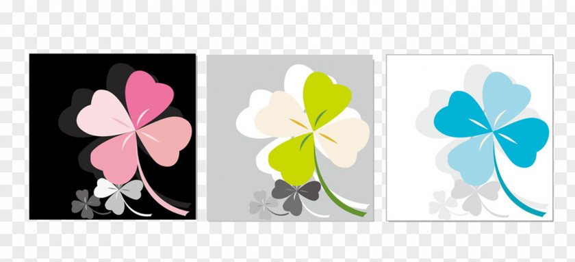 Clover Creative Four-leaf Icon PNG