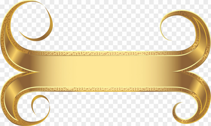 Creative Design Pattern Frame Brass Font PNG