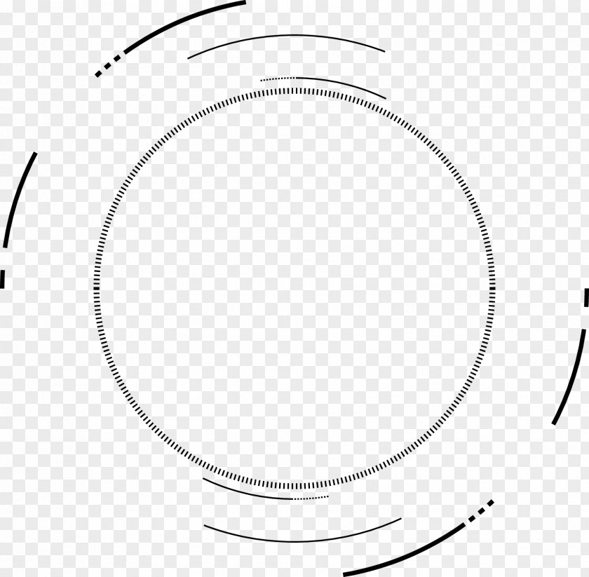 Creative Ink Cartoon Smudges,Geometric Sense Of Science And Technology Circle Black White Angle Area Point PNG