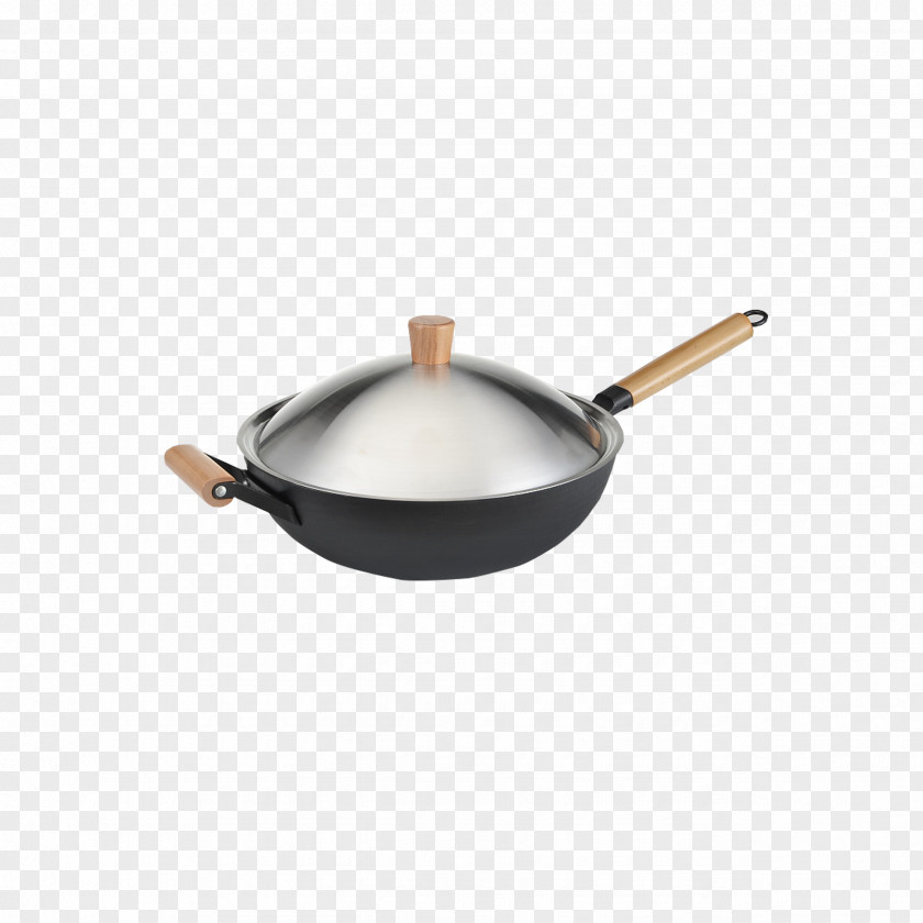 Drawing Silver Frying Pan Stainless Steel Brushed Metal PNG