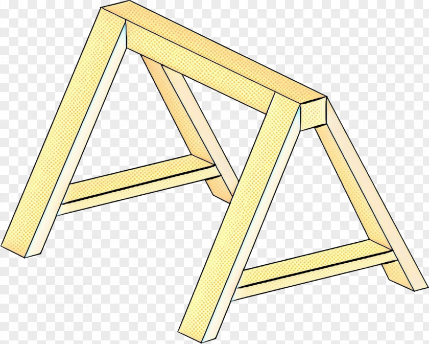 Furniture Sawhorse Triangle Yellow Line Table Font PNG