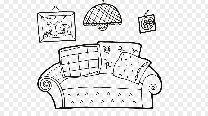 Table Living Room Dining Coloring Book PNG