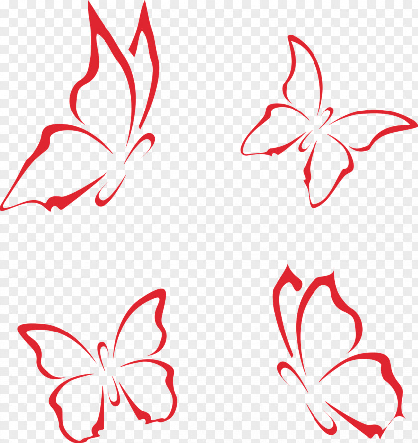 Decorative Butterfly Template Computer File PNG