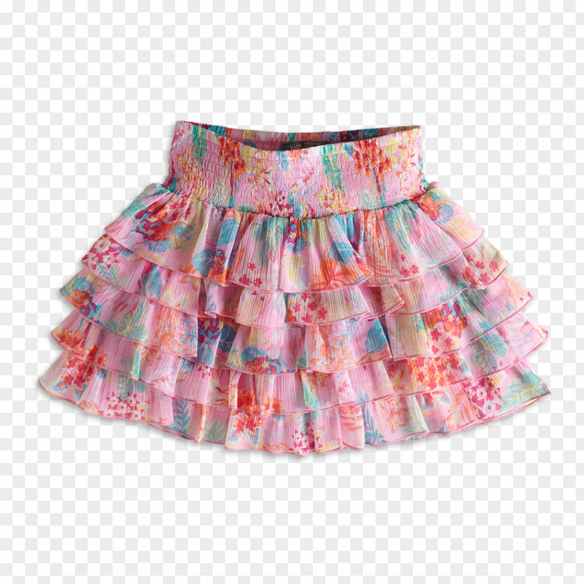 Dress Ruffle Skirt Pink M Dance PNG