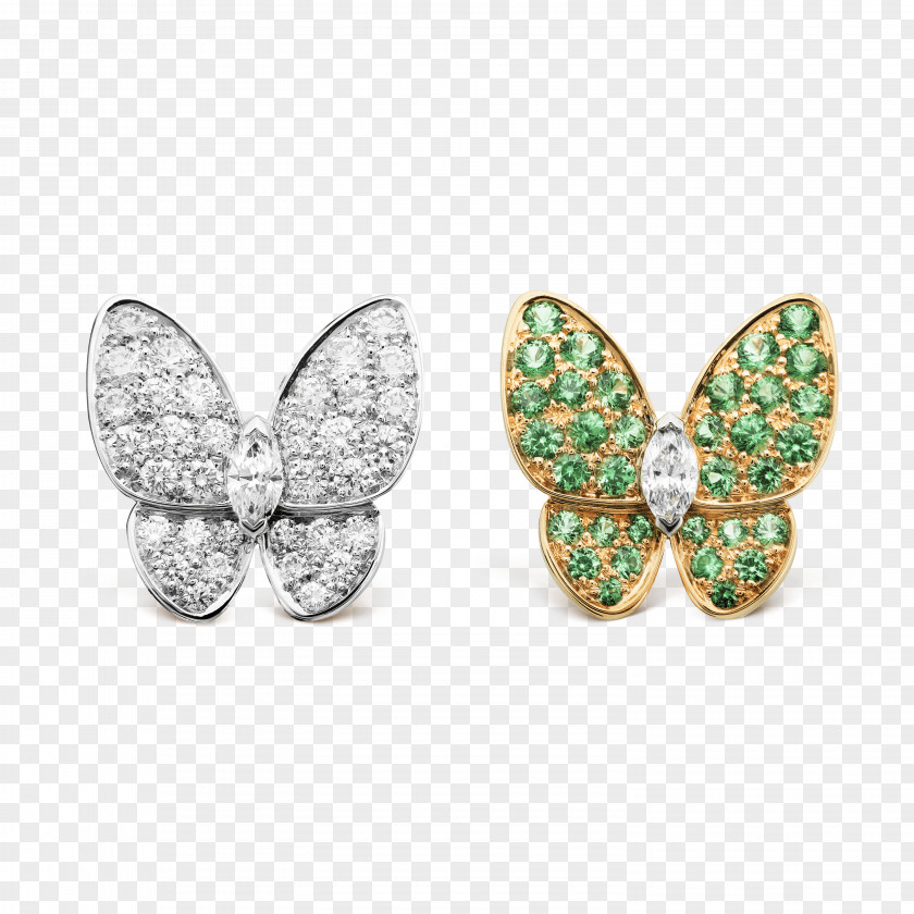 Poetic Charm Earring Jewellery Van Cleef & Arpels Gemstone Diamond PNG