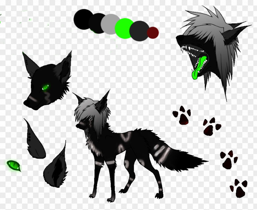 Cat Wolf Line Art Drawing Painting PNG