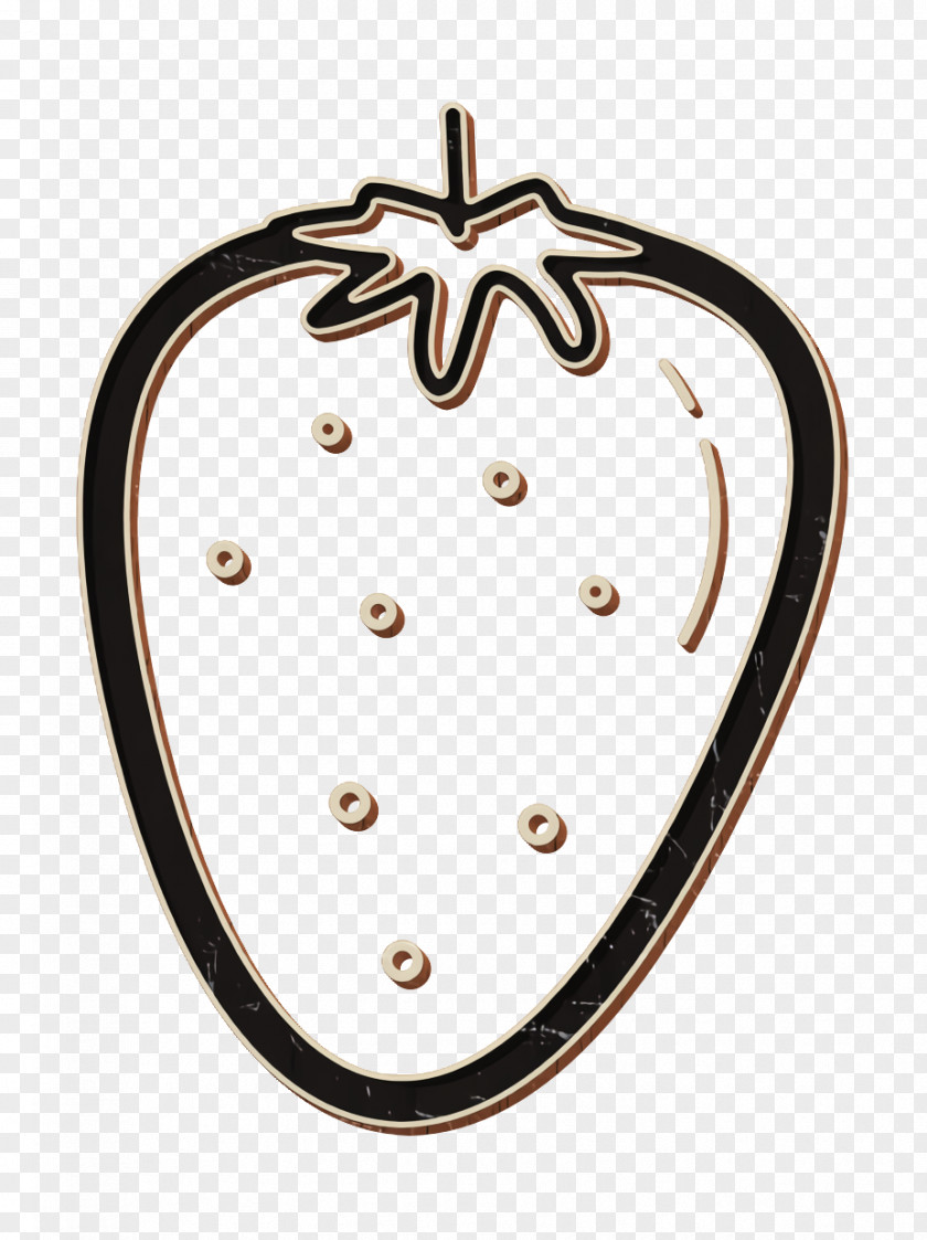 Metal Pendant Fruit Icon Strawberry PNG