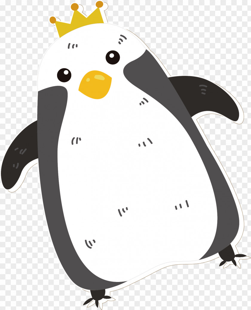 Vector Hand-painted Penguins Penguin Drawing Diagram PNG