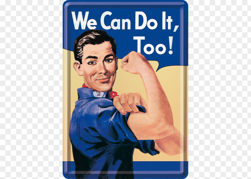 We Can Do It It! J. Howard Miller Second World War Rosie The Riveter Paper PNG