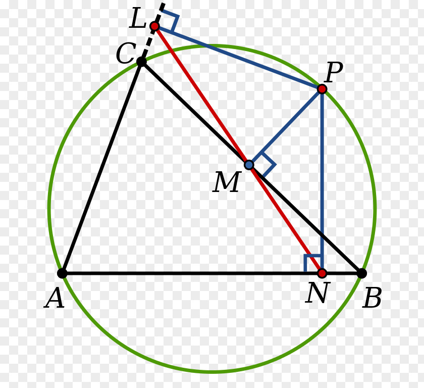 Line Simson Point Geometry Pythagorean Theorem PNG
