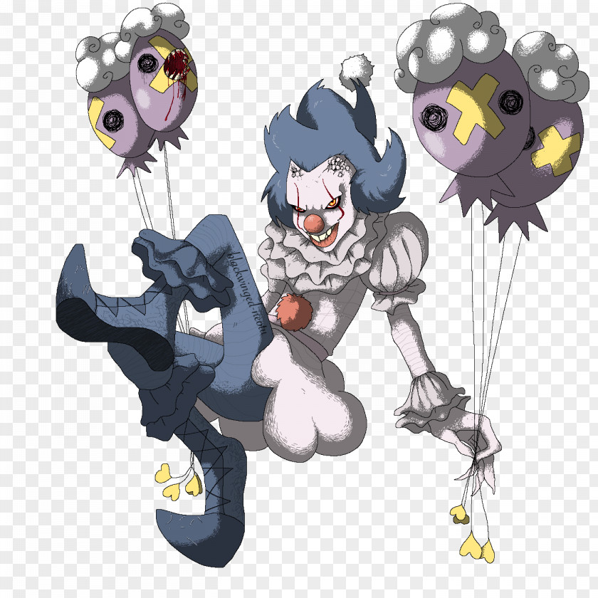 Pennywise Drawing Pokémon Gold And Silver Drifloon Fan Art PNG