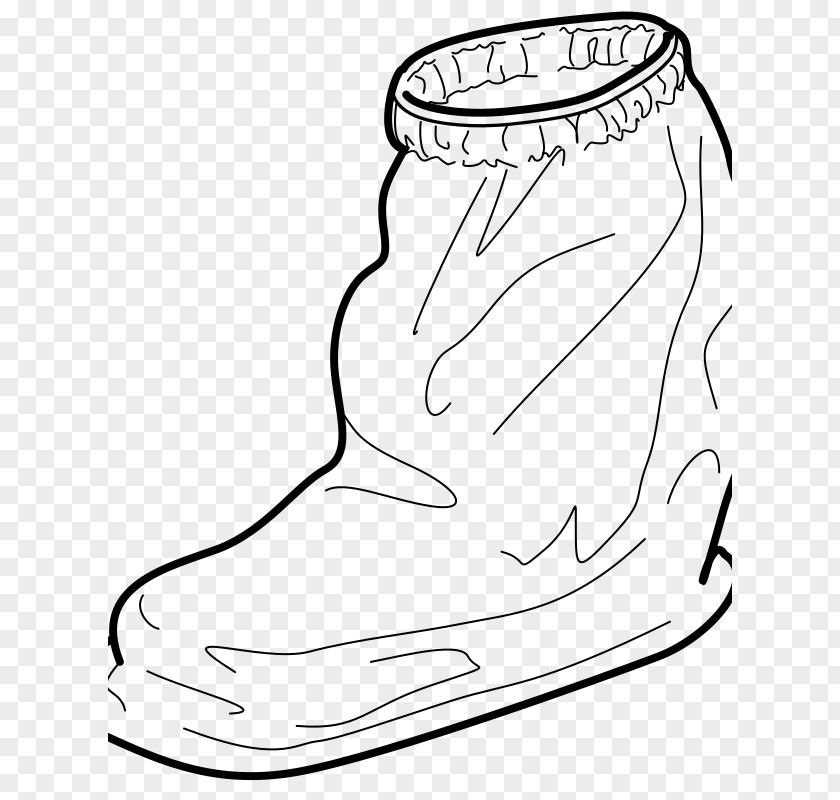 Boot Black And White Drawing Line Art Clip PNG