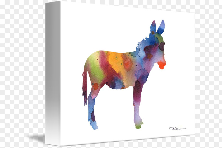 Donkey Mustang Art Printmaking Pack Animal PNG