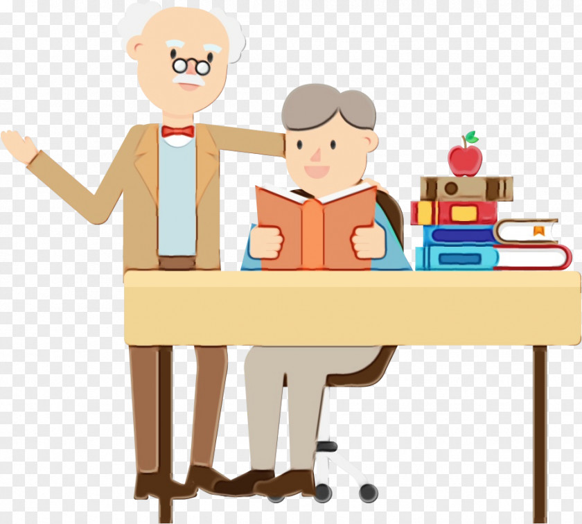 Job Conversation Cartoon Clip Art Sharing Table Desk PNG