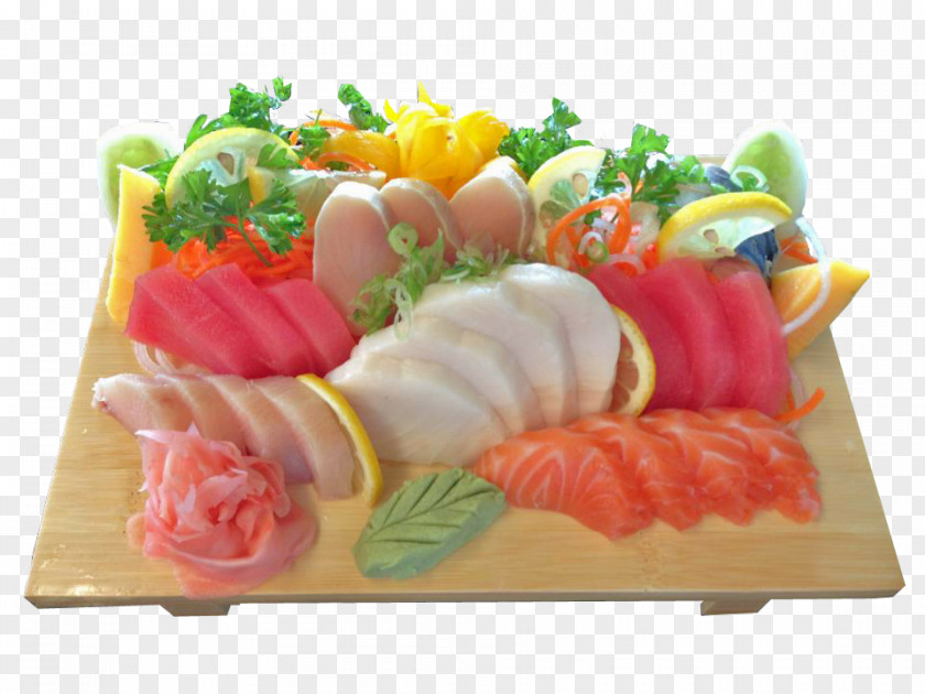 Sashimi California Roll Sushi Fish Dish PNG
