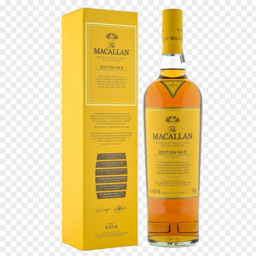 Whiskey The Macallan Distillery Single Malt Whisky Scotch PNG