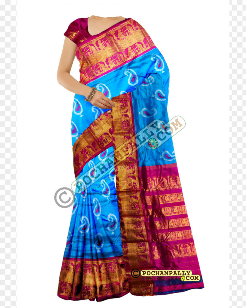 Dress Bhoodan Pochampally Zari Silk Kanchipuram Uppada PNG