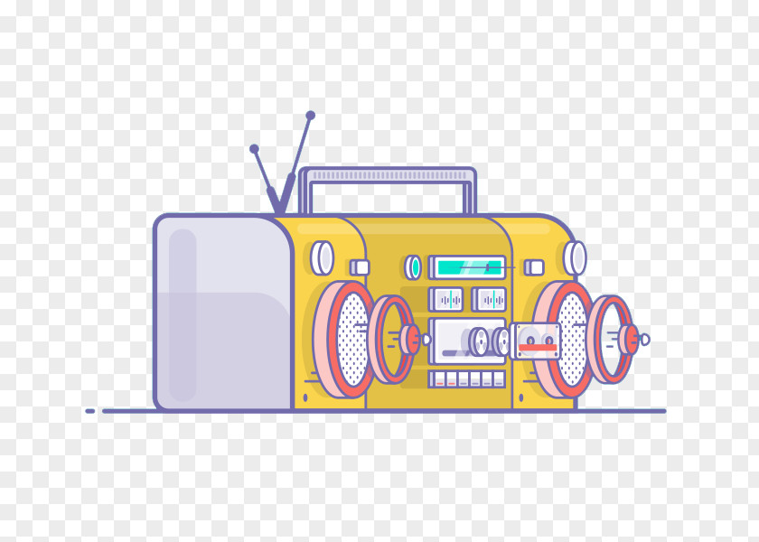 Radio Euclidean Vector Icon PNG