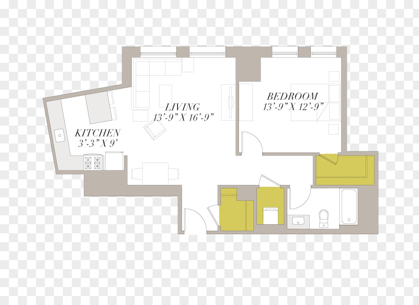 Apartments Chicago Product Design Floor Plan BrandBasement Guest Bedroom Ideas Shoreland PNG