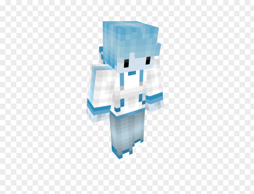 Minecraft Skin Herobrine Ice Mod PNG