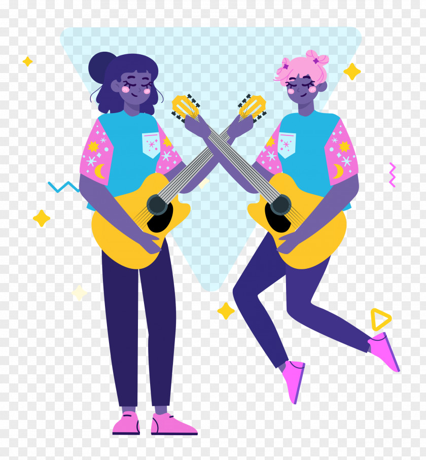 Music Guitar Party Time PNG