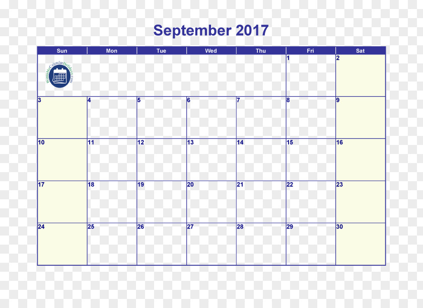 Simple Calendar Template 0 Microsoft Word September PNG