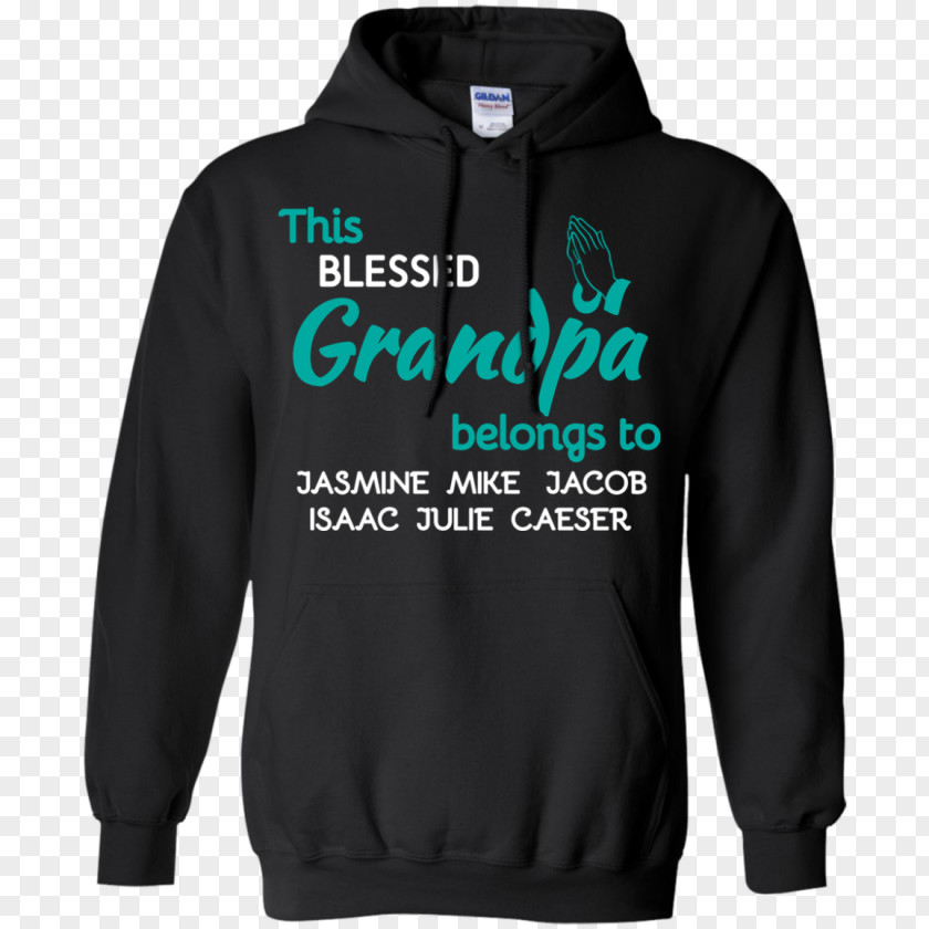Black Grandfather Grandchildren Hoodie T-shirt Name Meaning PNG