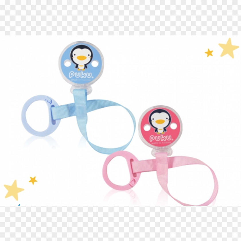 Blue Pacifier PUKU Chain Infant Silicone PNG