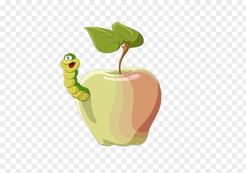 Free Creative Pull Small Caterpillar Image Apple Worm Photography Clip Art PNG