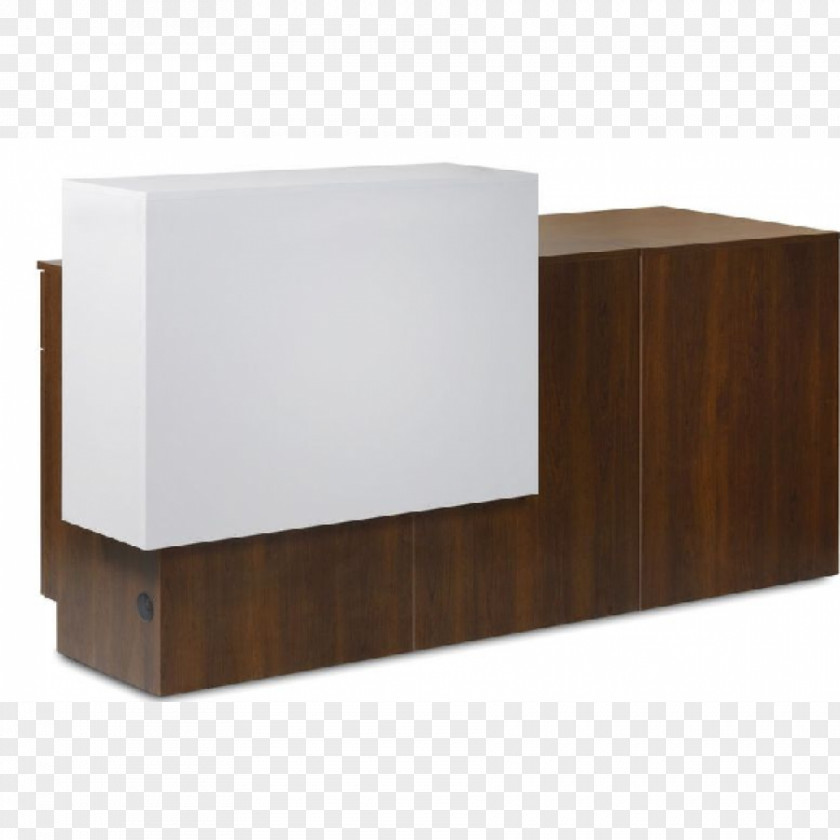 Reception Counter Drawer Table Desk PNG