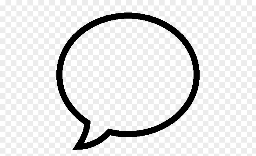 Speech Bubble High-Quality Black And White Download Clip Art PNG