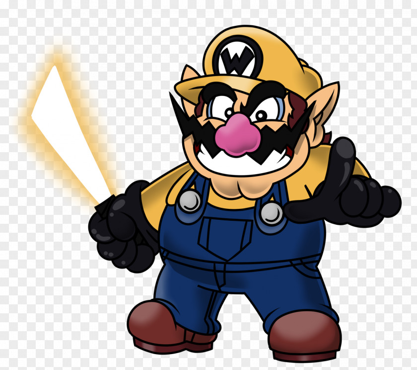 Stupid Mario Bros. Luigi Wario Character PNG