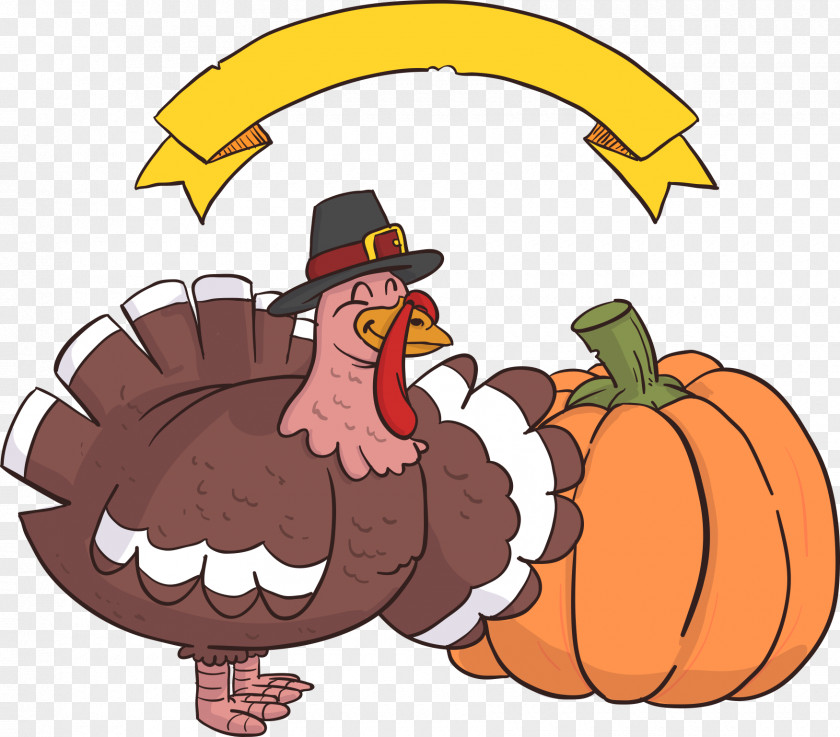 Thanksgiving Turkey Pumpkin Clip Art PNG
